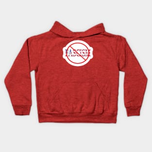 🚫 Fascism Sticker - Double-sided Kids Hoodie